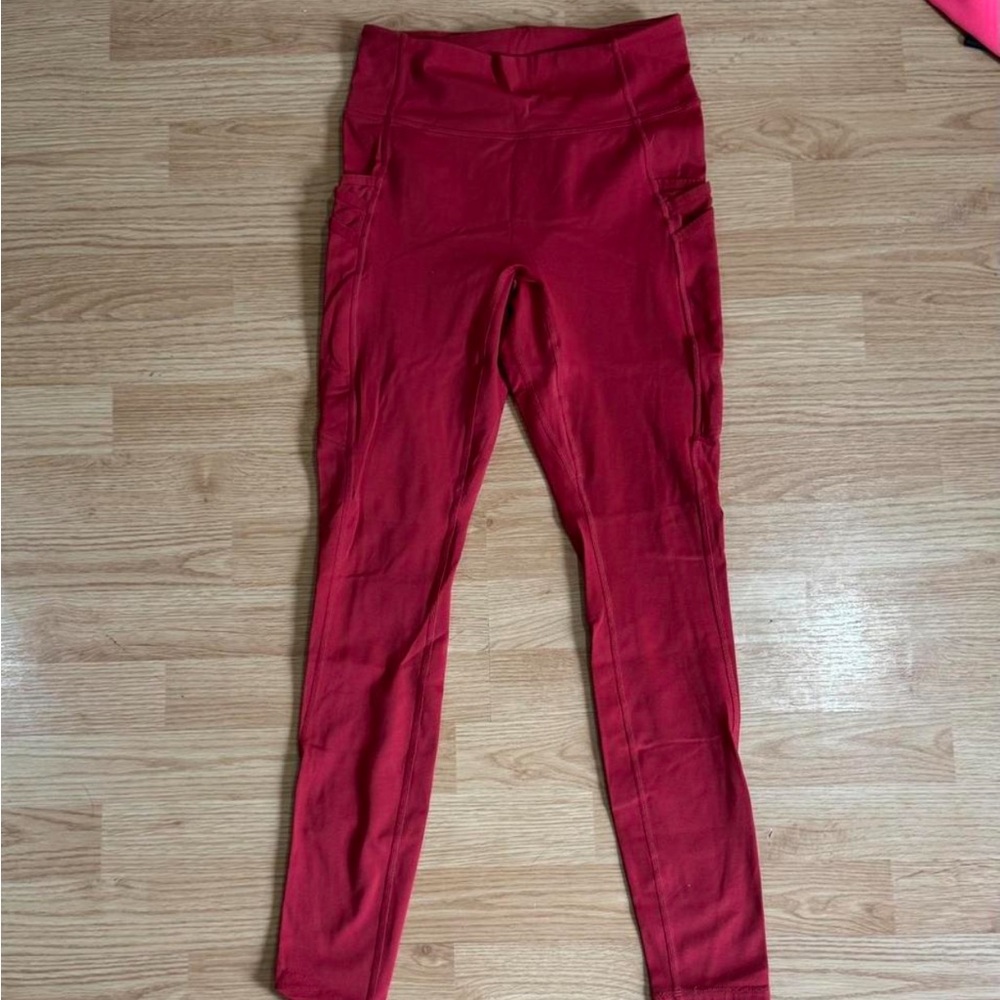 Fabletics Vibrant Red High-Waisted Leggings